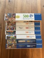 7 Puzzle von Ravensburger à je 500 Teile.