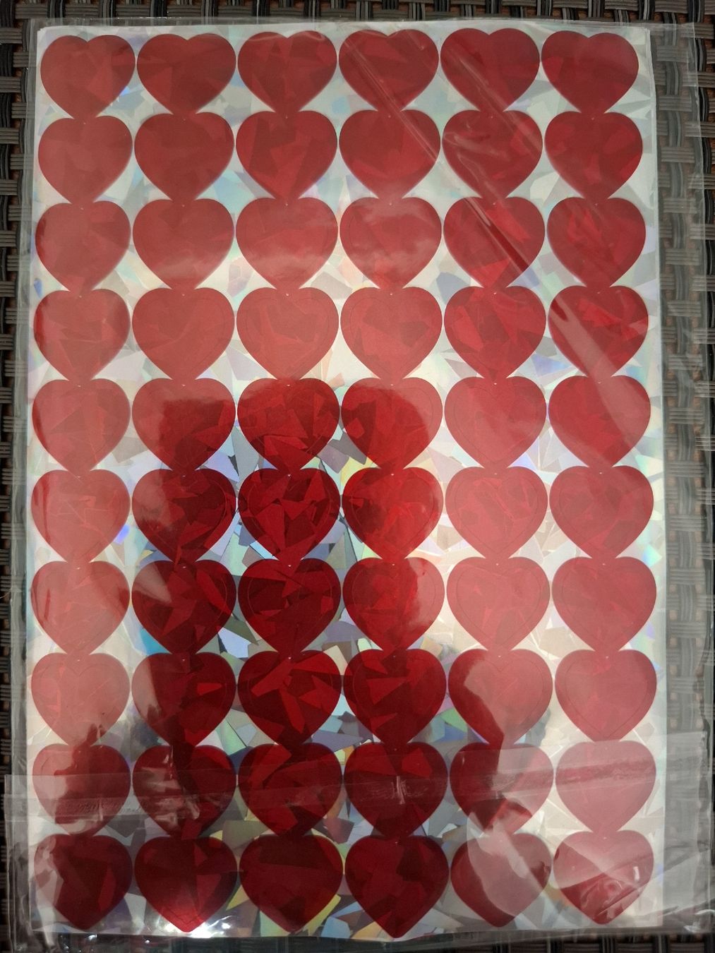 Aufkleber: Herzaufkleber rot, 300stk. – Neu und originalverpackt aus Aarberg von Happy058
