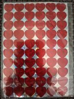 Herzaufkleber rot, 300stk.
