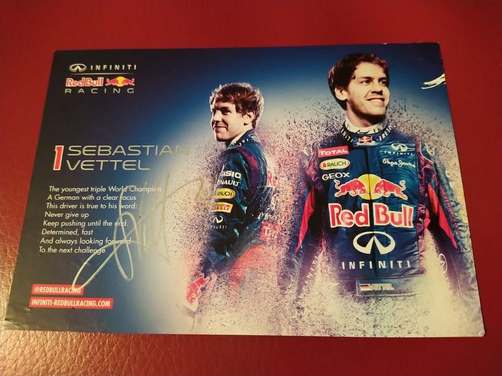 Sebastian Vettel Autogramm