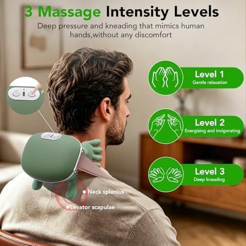 Massagegeräte: 4D Nacken Massagegerät Schulter Schultern Heizfunktion – Neu und originalverpackt aus Hundwil von Equiply 5