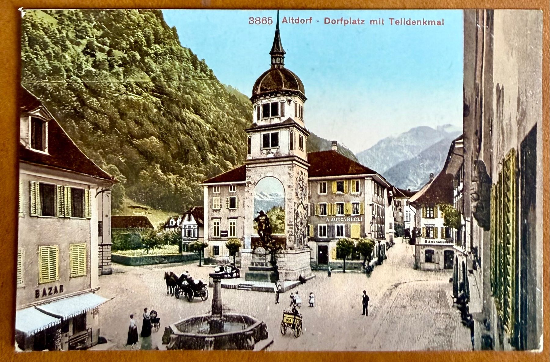 Cartoline postali: Altdorf - Dorfplatz - Animée. 1923 – Usato da Lutry venduto da Ediego