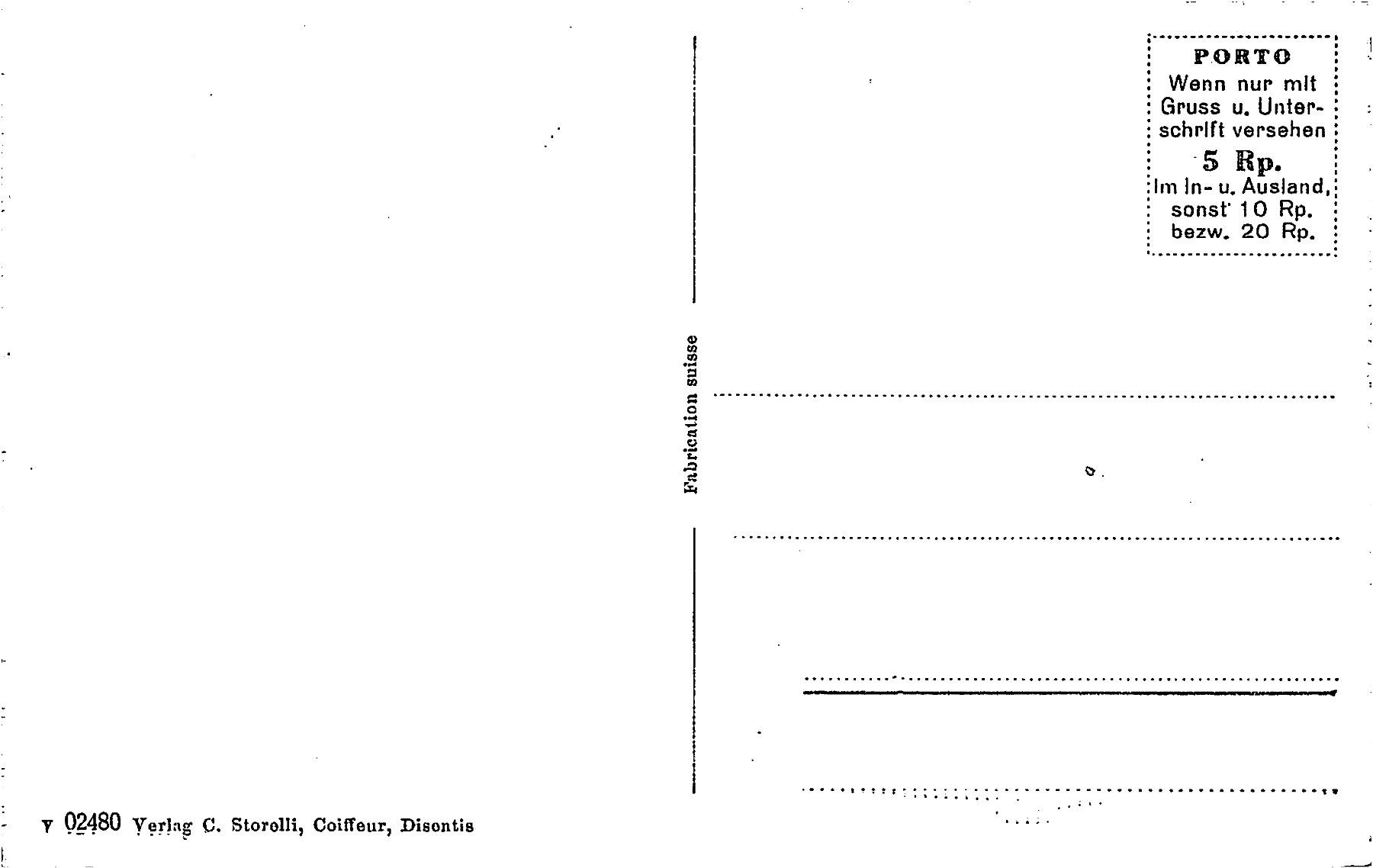 Ansichtskarten: 2x Disentis – Gebraucht aus Ottikon b.Kemptth. von Neptun1974 1