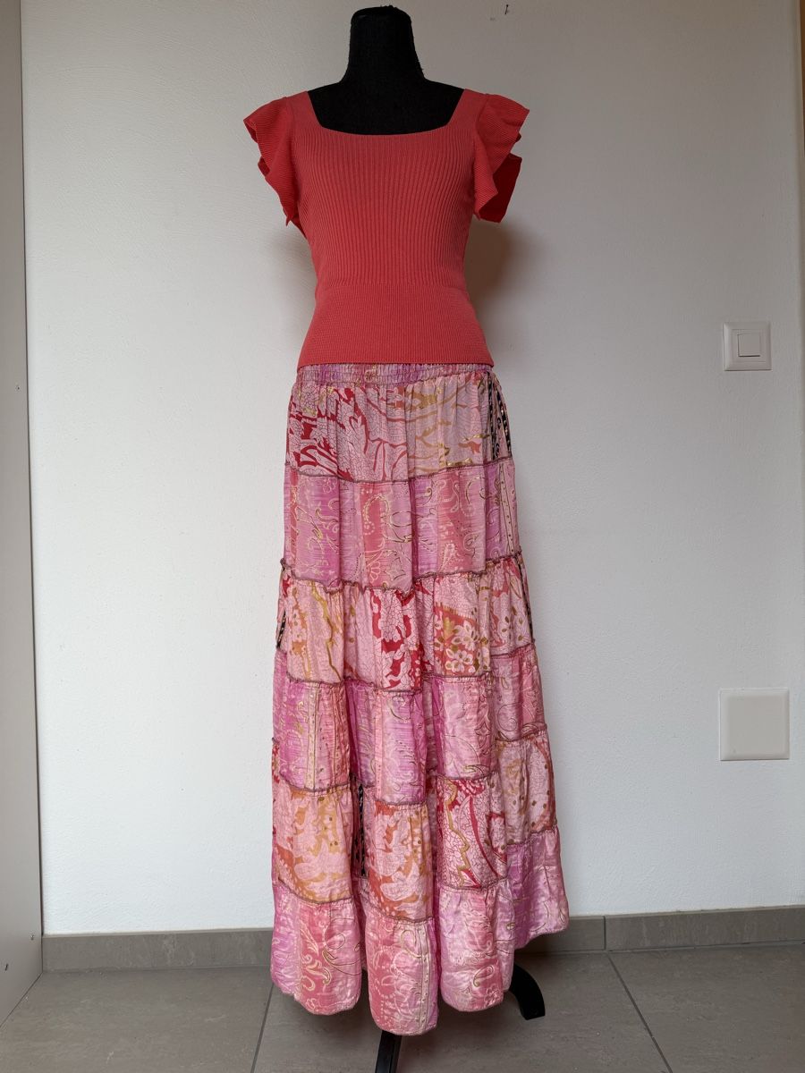 Gonne: Boho Maxirock / Midikleid aus Seide – Nuovo (secondo la descrizione) da Sigriswil venduto da ck56 1