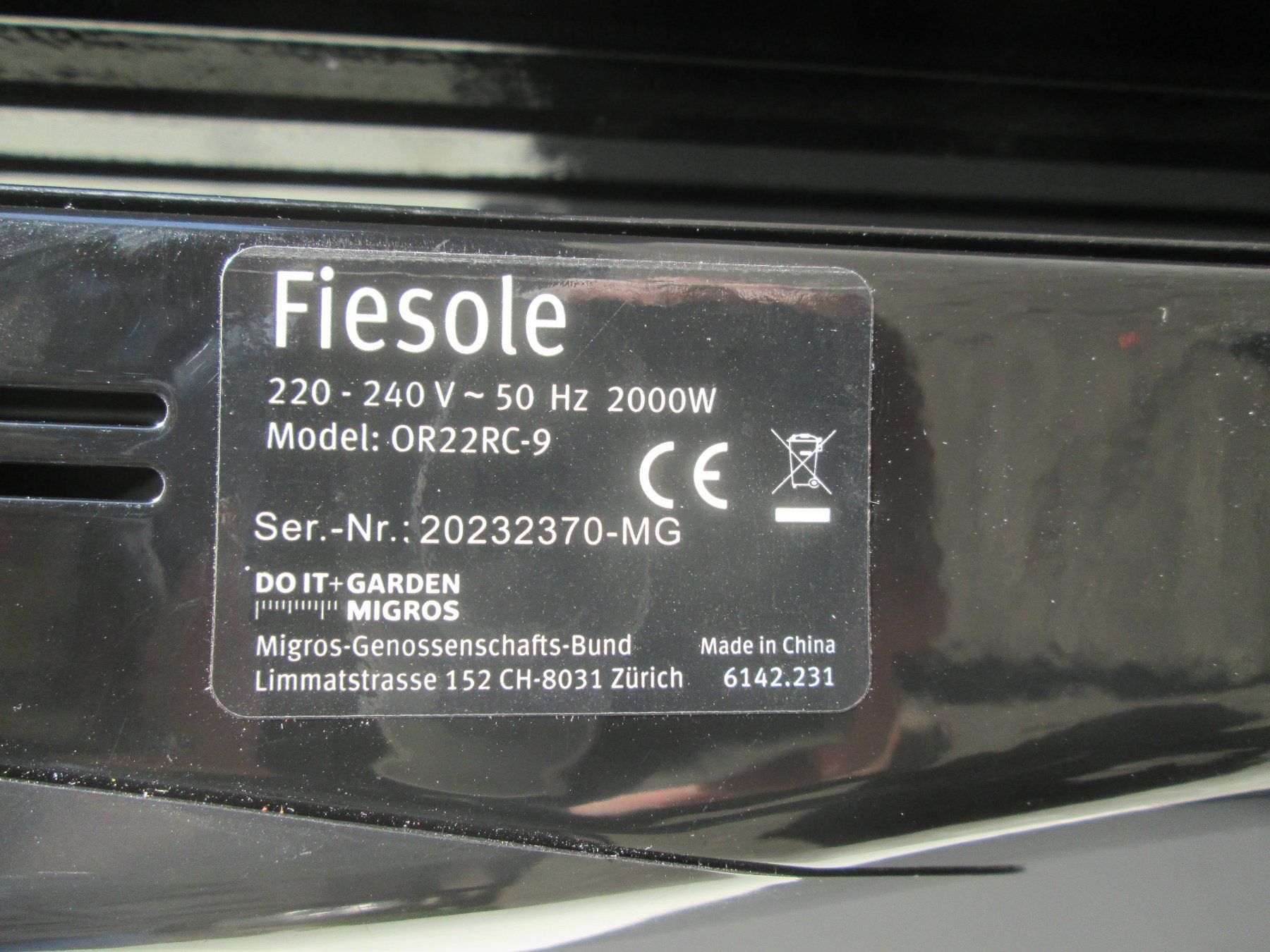 Radiatori: Oelradiator FIESOLE / 800/1200 oder 2000 Watt / neuwertig – Nuovo (secondo la descrizione) da Rapperswil SG venduto da designandmore 2
