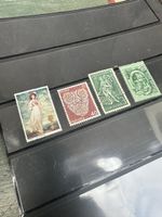 4 alte Briefmarken 