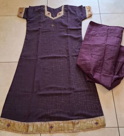 Indische Kleid/ Salwar Top und Hose Gr.M für Damen.