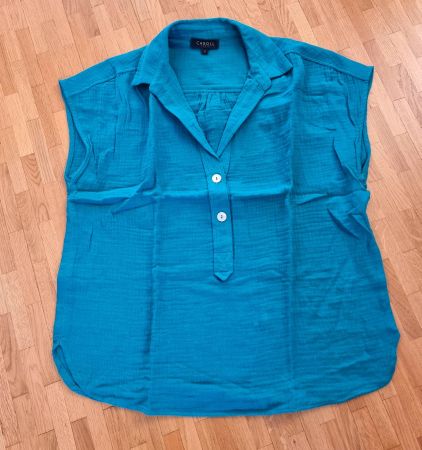 Chemisier sans manches vert Caroll taille S