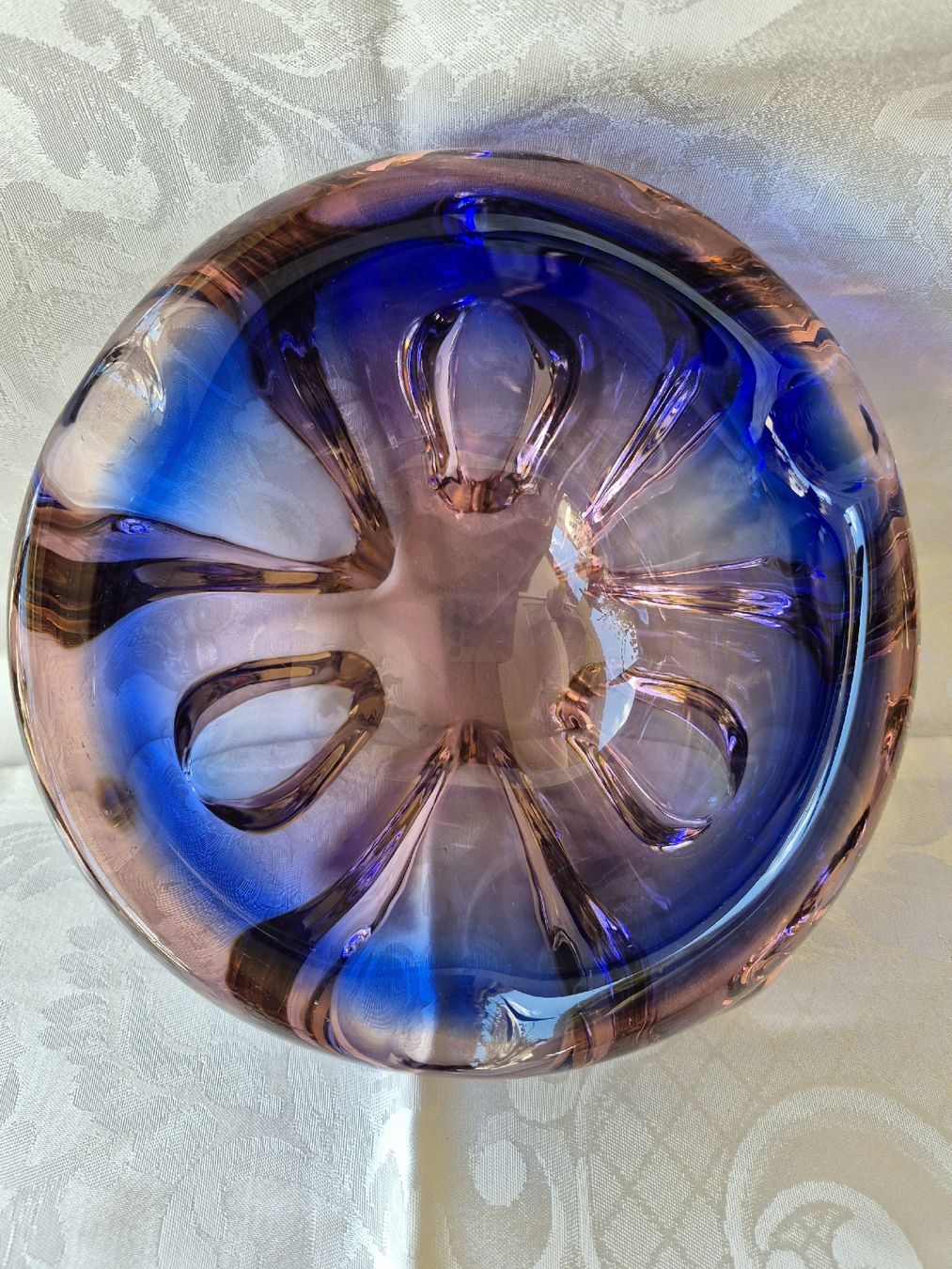 Murano Portacenere: Murano Aschenbecher blau-rosa – Usato da Eschlikon TG venduto da zuzanka80 1