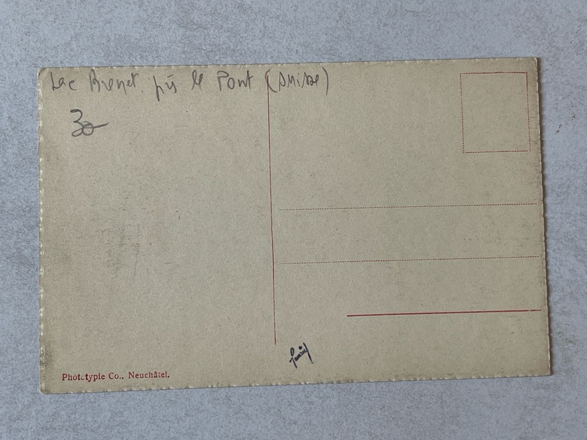 Cartoline postali: Ansichtskarte Lac Brenet, Vallée de Joux,  – Usato da Strengelbach venduto da Aschatan5 1