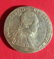 Alle Münzen: Sachsen 2/3 oder 1/3 Taler 1797 - August, hist. Silbermünze – Gebraucht aus Luzern von Horoskop1