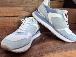 Damen Turnschuhe Bata Grösse 39 blau weiss