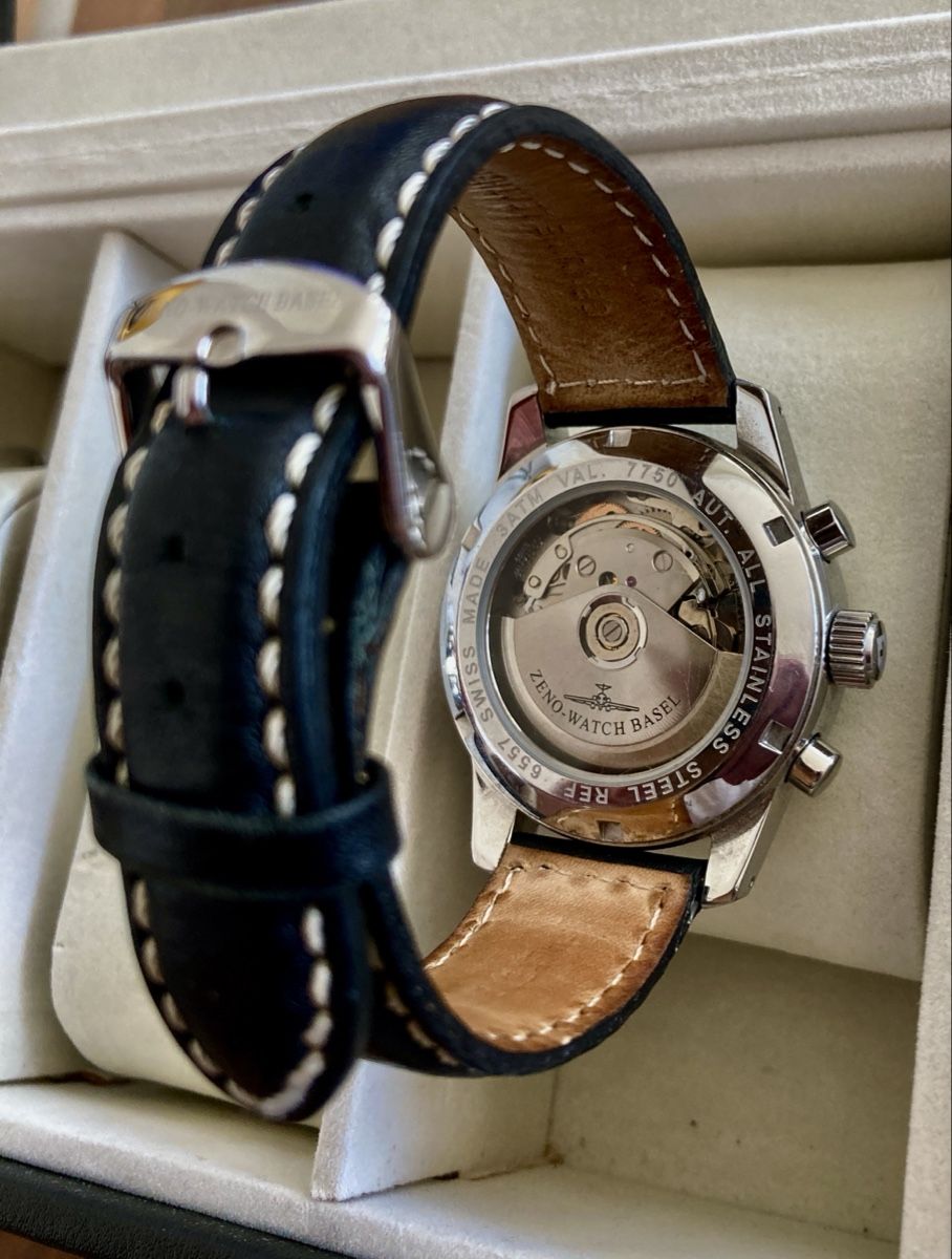 Zeno Orologi: Selten Zeno Classic Chronograph Day-Date Original – Usato da Feusisberg venduto da Aquasphere 3