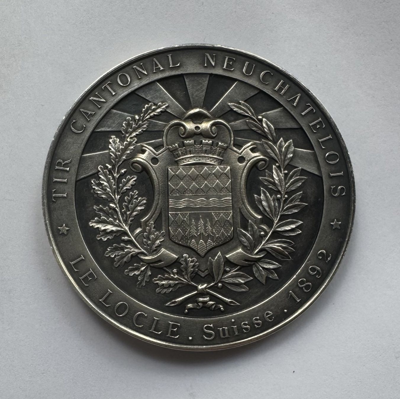 Médailles: 1892 Tir Cantonal Neuchatel Silber -unz – D'occasion à Kirchberg SG par Zenhad69