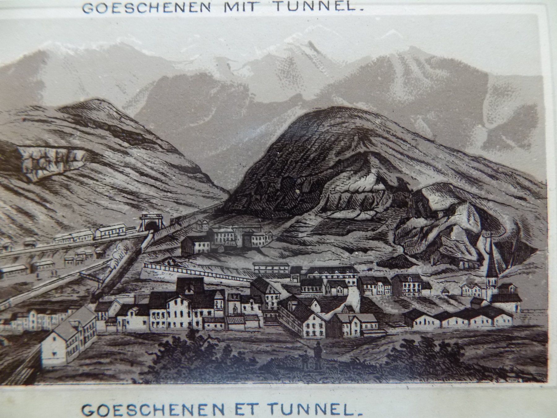 Stiche: Göschenen mit Tunnel – Gebraucht aus Risch von Antikfee 3