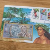 Banknoten Brief - Lettre avec billet de banque Samoa 1993