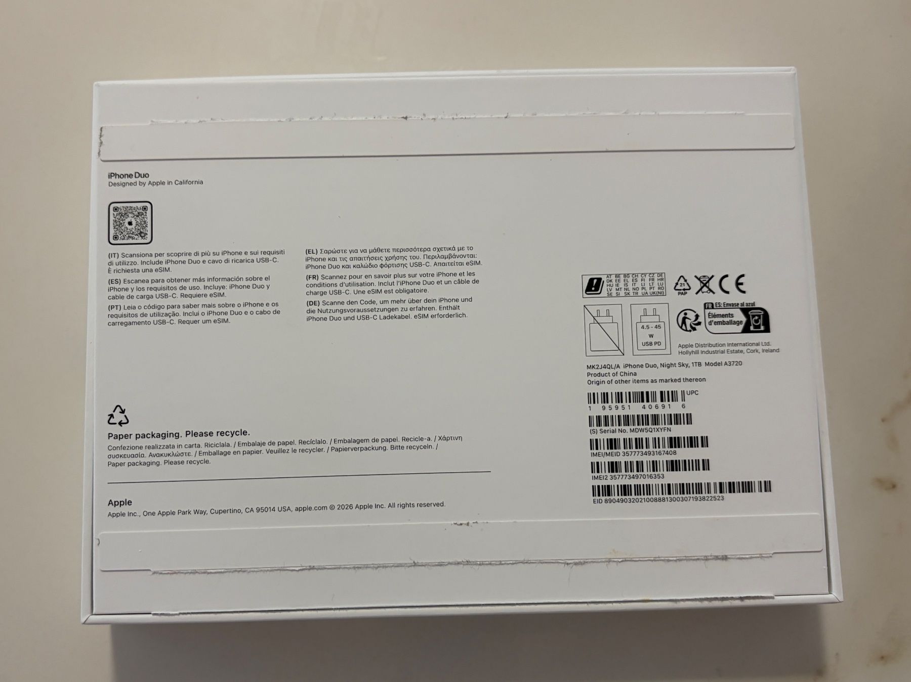 Apple Handys / Smartphones: Apple iPhone Duo 1000 GB – Neu (gemäss Beschreibung) aus Unterkulm von 7017 1