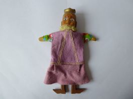 Nostalgie Handspielpuppe Prinzessin, Holz, Filz, 31cm