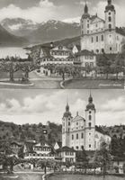 Sarnen OW 2 AK Hotel Peterhof 1x Fotomontage mit See ca.1960