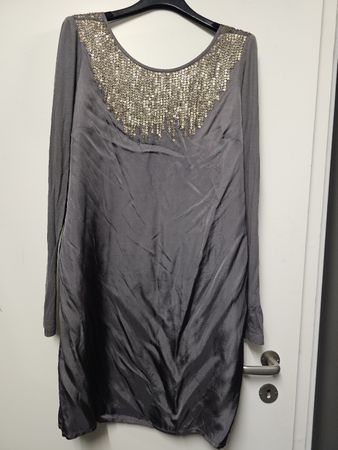 Robe I.Code by IKKS/Originale/Neuve/Grise à sequins/T:40