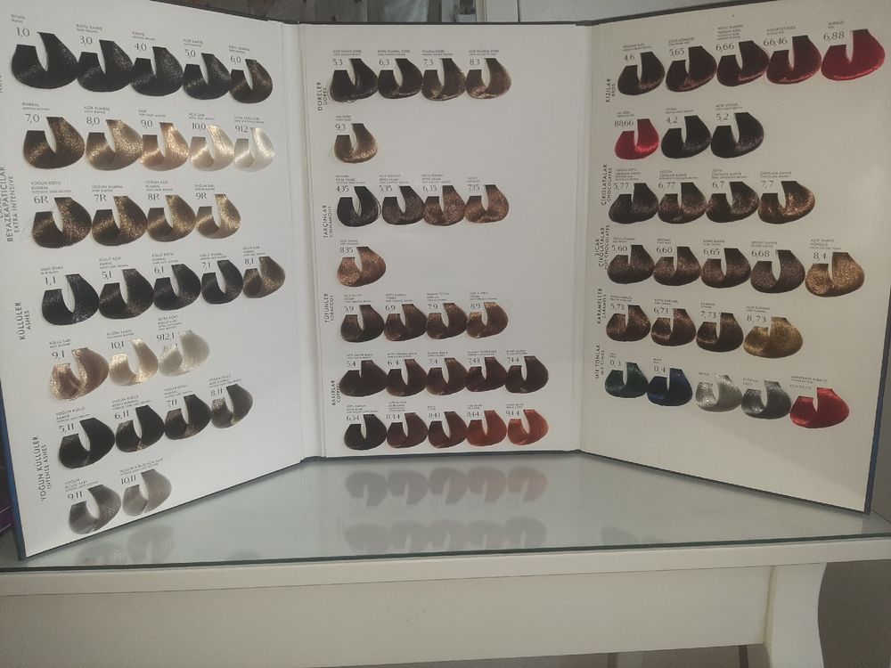 RENNA Farbkarte Color Chart Haarfarbe Friseurbedarf Profi (Gebraucht ...