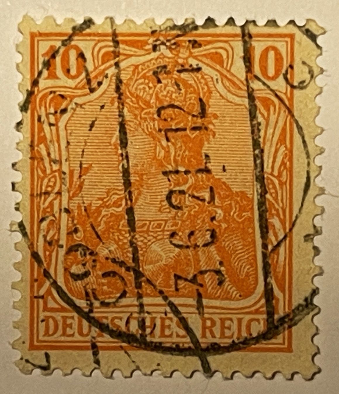 Tutti i francobolli: Deutsches Reich 10 Pfennig – Usato da Oftringen venduto da Vucki 1