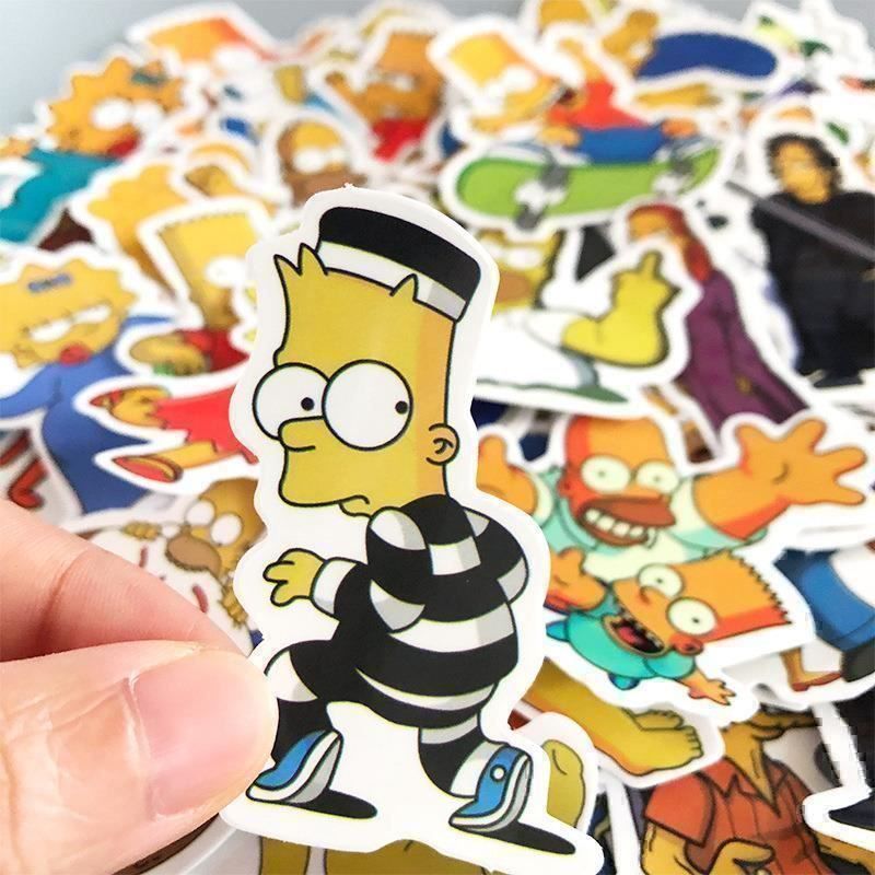 Sticker: 50 autocollants The Simpsons – Nuovo e nell'imballaggio originale da Gurmels venduto da Swisspod 1