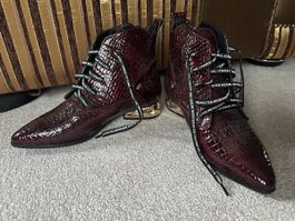 Neu Stiefeletten bordeaux 37