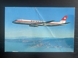 Carte postale Swissair avion McDonnell Douglas DC-8-62