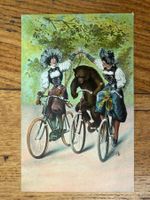 Antike Postkarte, Bärenkarte, ungelaufen