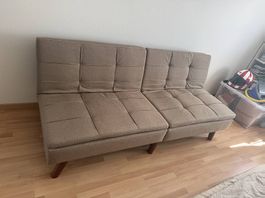 Beliani Bettsofa Ronne Hellbraun