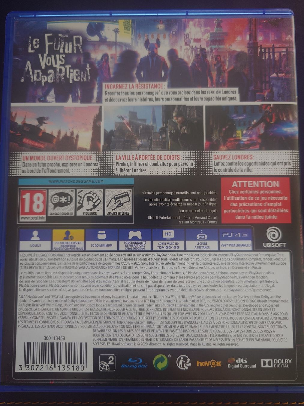 Giochi: Jeu PS4 - Watch Dogs Legion – Usato da Turin (Salins) venduto da Nicolas_1991 1