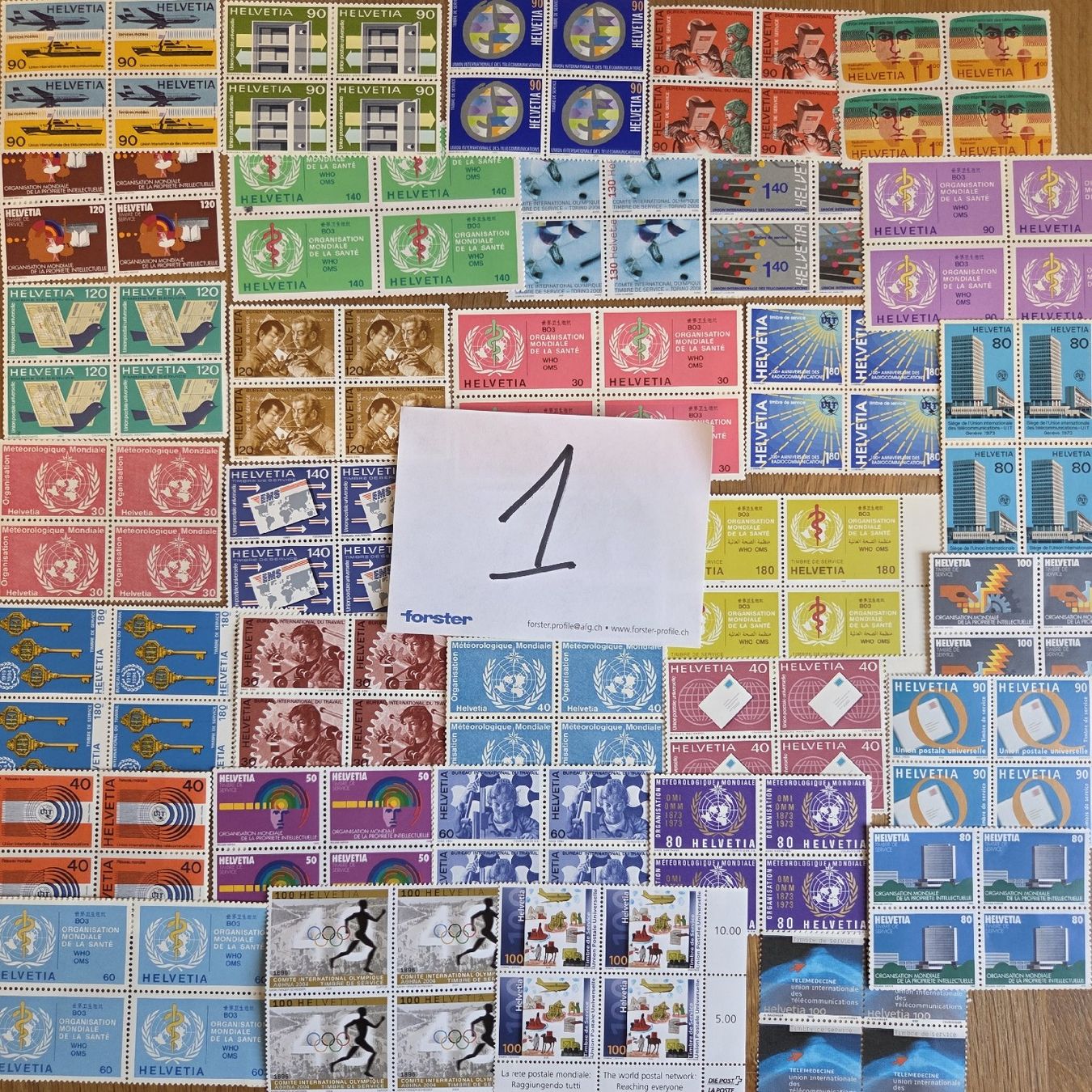 Alle Briefmarken: Briefmarken Postfrisch Wert 124 Fr. – Gebraucht aus Stans von Ducati16