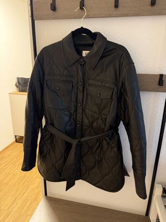 Jacke in Lederoptik Gr. 40