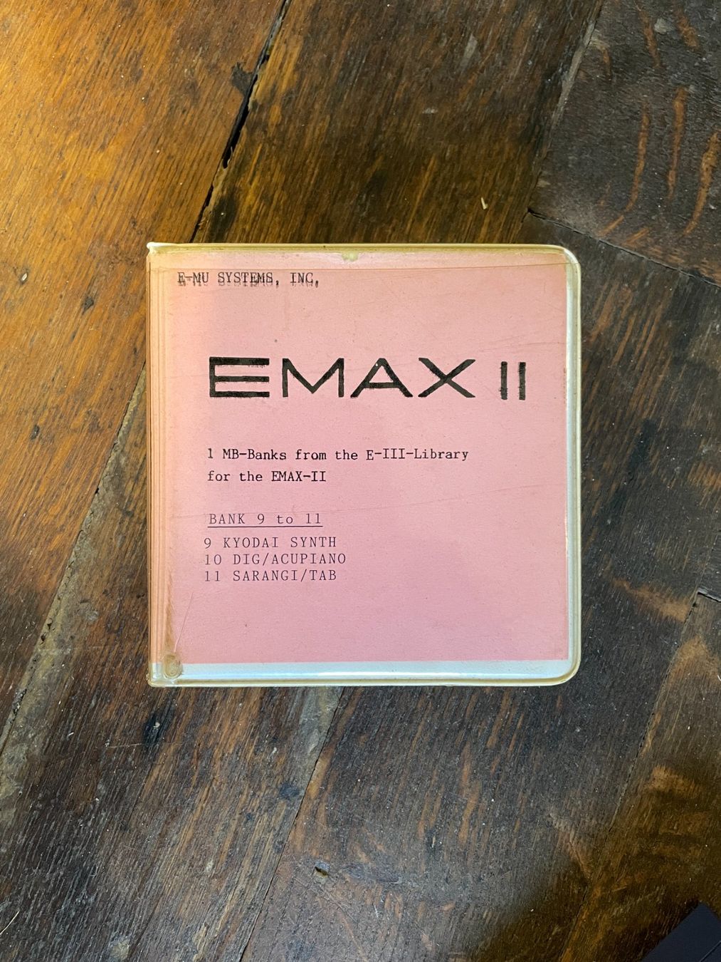 E-Mu Strumenti musicali: E-Mu EMAX II Floppy Library – Usato da Bern venduto da nomitzruk 3