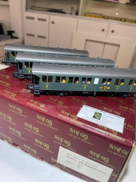 Modelleisenbahnen: SMF, SBB, 3er Wagenset mit Finish, Gleich -oder Wechselstrom – Neu (gemäss Beschreibung) aus Hofstetten ZH von kroki66 5