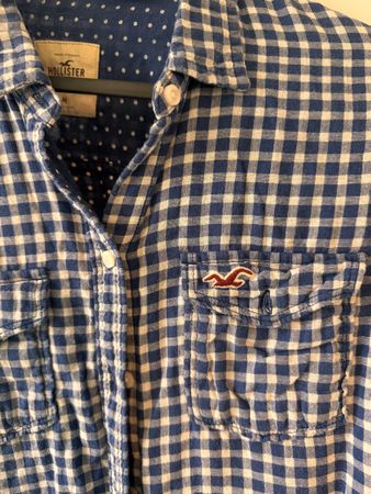 Kariertes Hemd Hollister Frauen M 100% Cotton