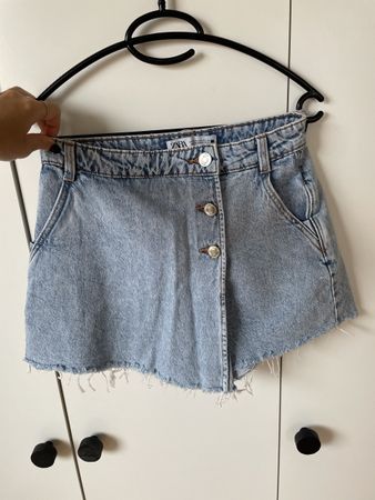 Skirt- shorts von Zara Hellblau xs
