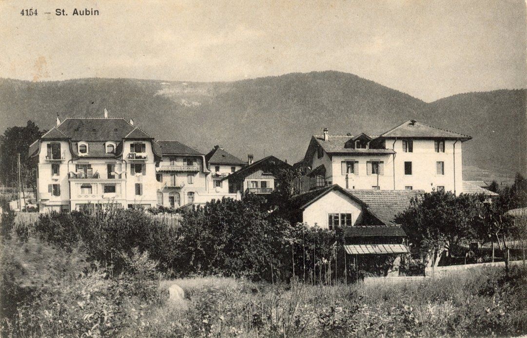 Ansichtskarten: St. Aubin   NE      en 1917 – Gebraucht aus Brig von Valcards54