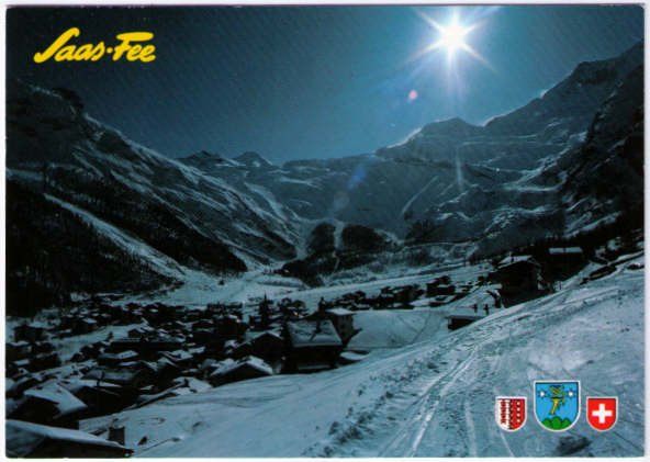 Cartoline postali: Saas Fee – Usato da Binningen venduto da Mountainrider