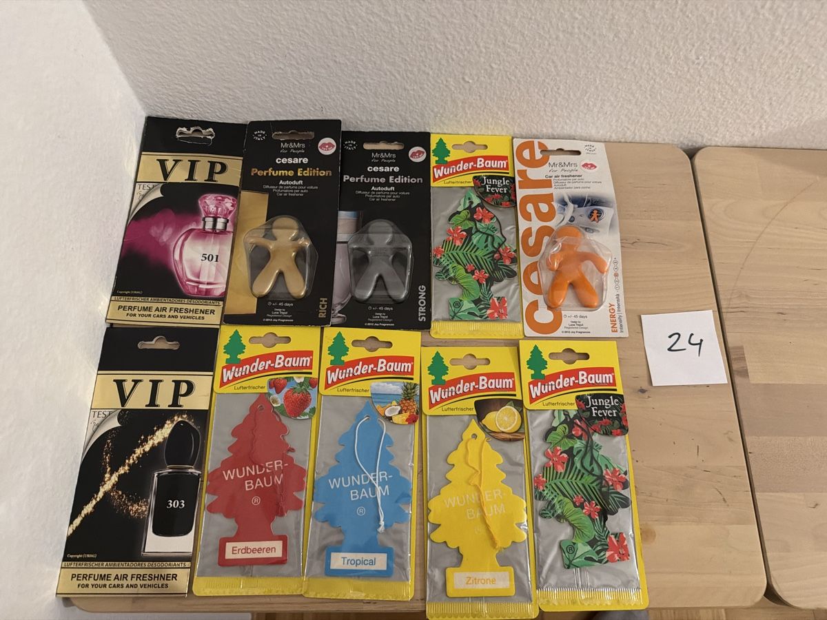 Lufterfrischer: Autoduftbäume 10stk diverse 24 – Neu und originalverpackt aus Kloten von sze_wb99
