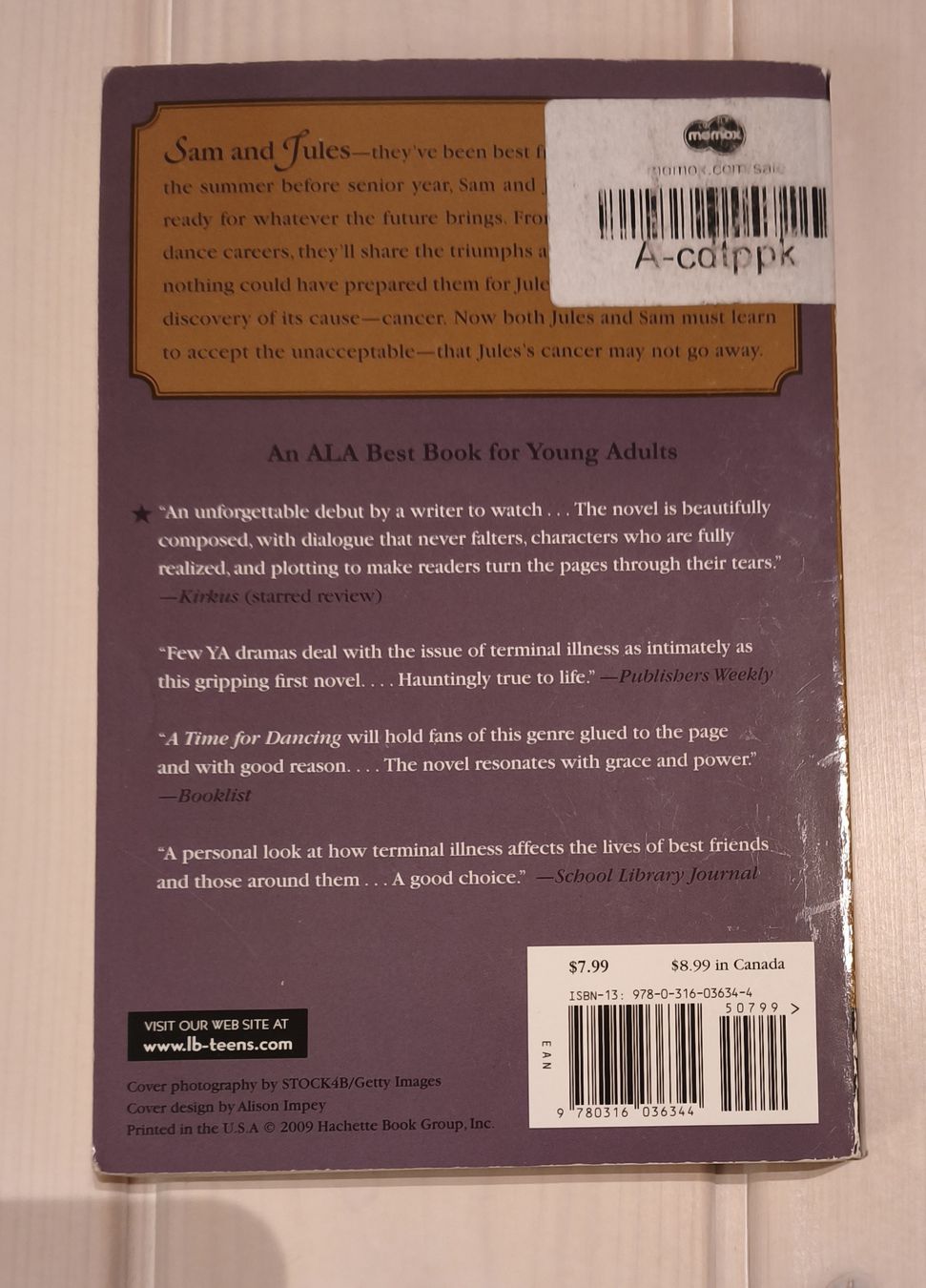 Libri: Davida Wills Hurwin: A Time for Dancing – Nuovo (secondo la descrizione) da Obfelden venduto da sel_7s58 1