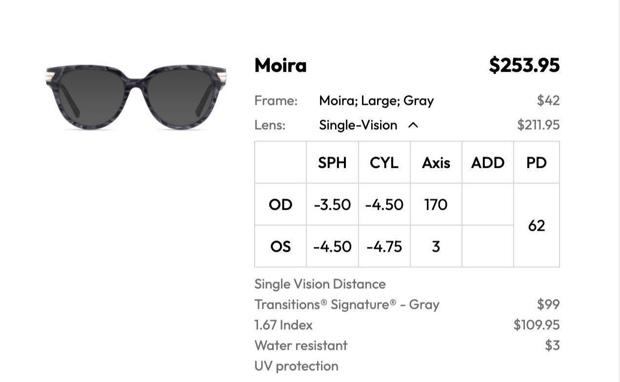 Brillen & Gläser: Stylish Eyebuy Direct "Moira" Cat Eye Frames - Gray Acetate – Gebraucht aus Glarus von tale1991 1