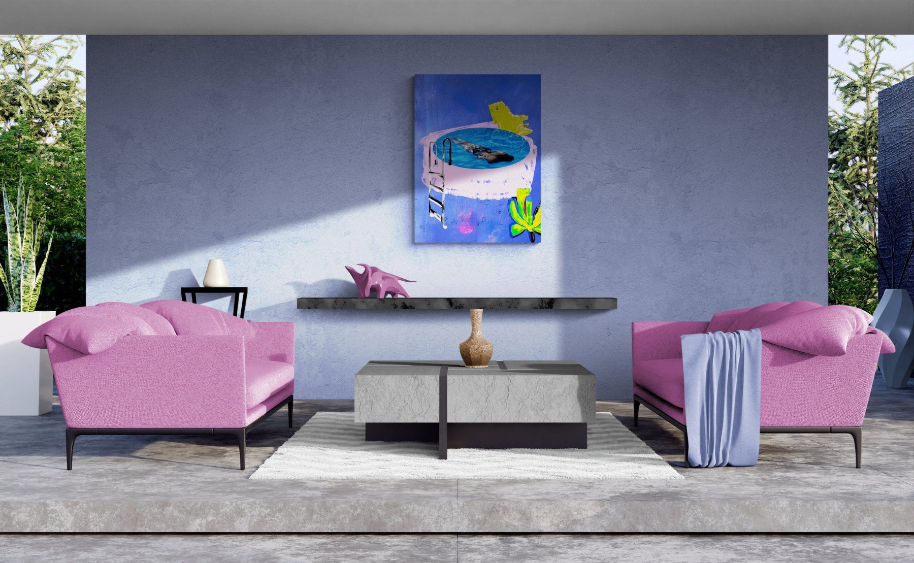 Poster & Bilder: Pink Pool – Neu und originalverpackt aus Hergiswil NW von WonderprintsCH 2