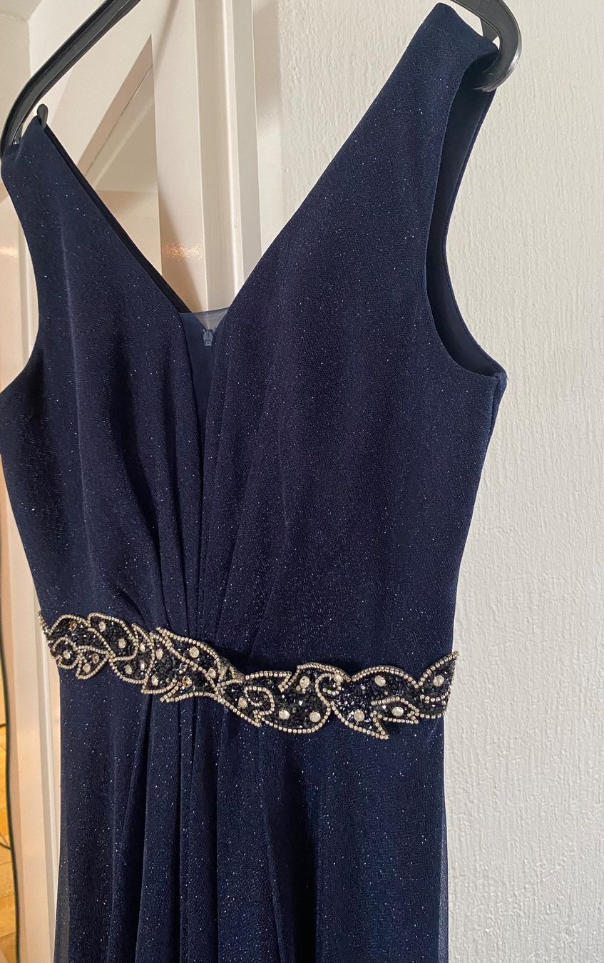 Vestiti: ABENDKLEID MIT STRASSGÜRTEL - DUNKELBLAU – Usato da Winterthur venduto da hil_7mxs 1