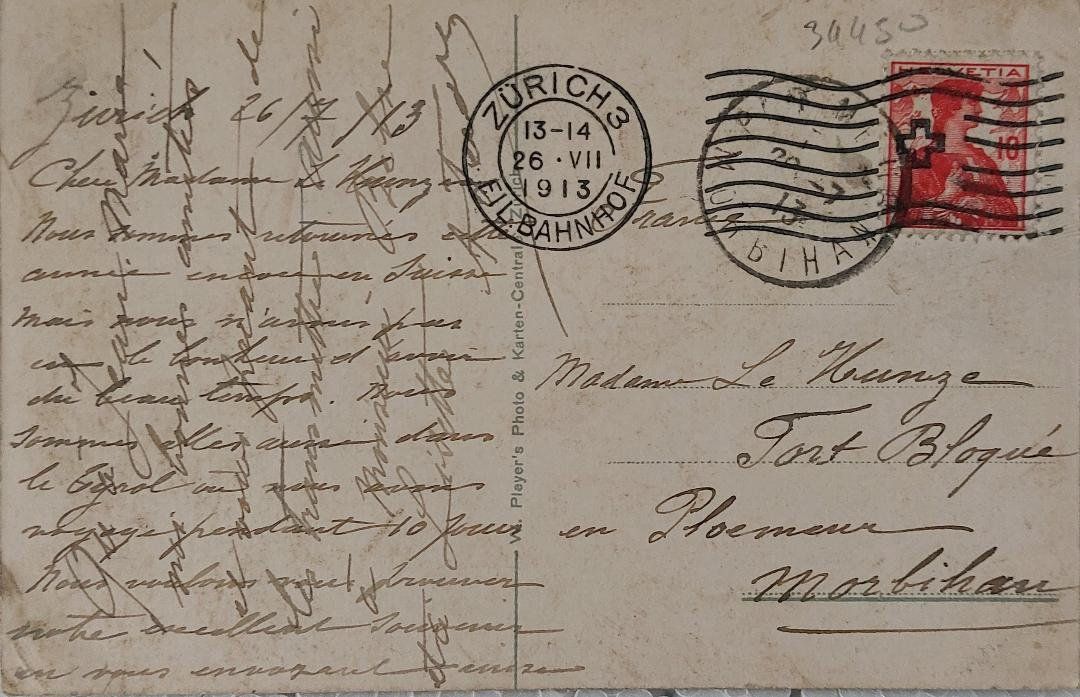 Cartoline postali: ZÜRICH - Bahnhofstrasse - 1913 – Usato da Delémont venduto da Domdom1 1