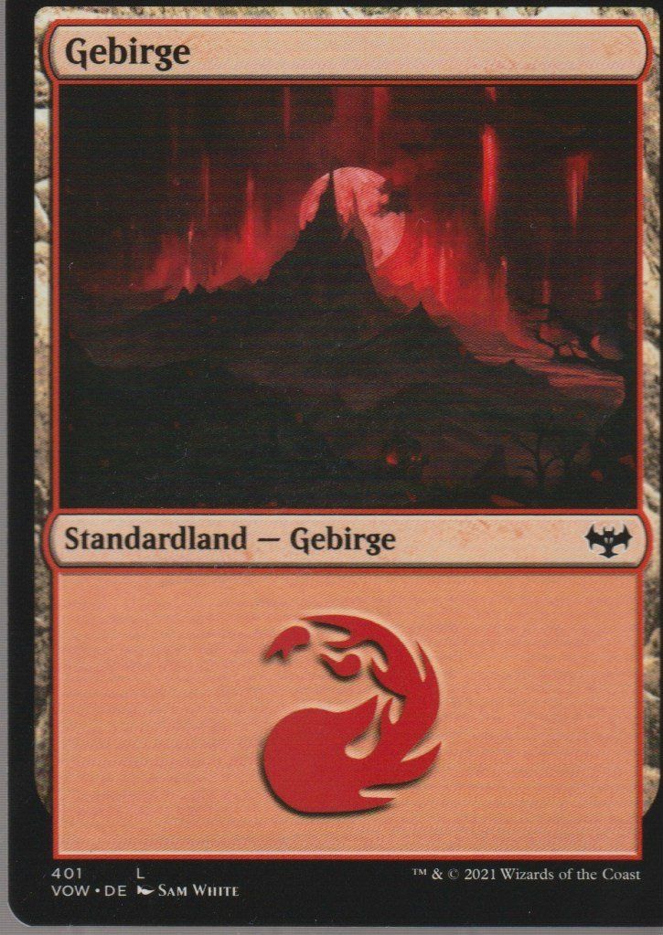 Magic The Gathering Carte collezionabili: TCG Magic The Gathering MTG De VOW 401 BASIC LAND Gebirge – Nuovo (secondo la descrizione) da Vezia venduto da Aquarius_Age