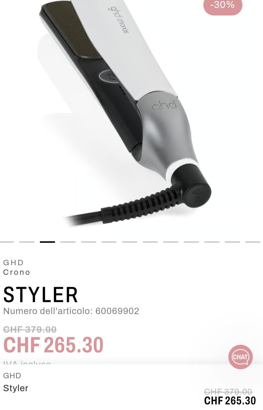GHD Piastre & Arricciacapelli: Piastra GHD professional HD motion – Nuovo e nell'imballaggio originale da Roveredo GR venduto da Anna3007 3
