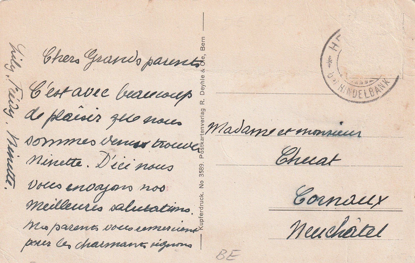 Cartoline postali: BE-Hettiswil -Karte gelaufen – Usato da uttwil venduto da Koehlerfred 1