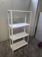 gebr. Lagerregal mit 4 Tablaren 75x30cm H: 150cm ab 1.-